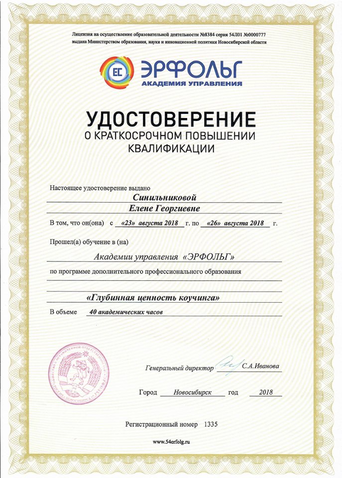 Глубинная ценность коучинга Академия управления «Эрфольг»