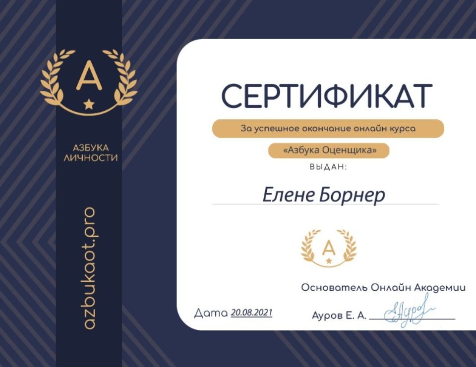 Курс «Азбука оценщика», оценка личности человека Азбука личности